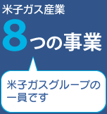 米子ガス産業 ８つの事業 「米子ガスグループの一員です」